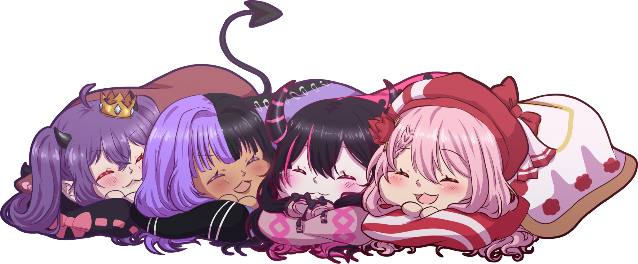 @emethyste → with @oddkanna, @hanamimomo, &amp; @riinahoshino